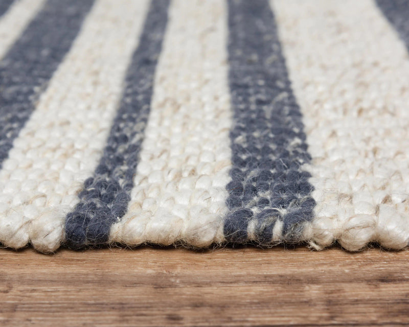 Acum Stripe Blue Area Rugs For Living Room Area Rugs LOOMLAN By LOOMLAN