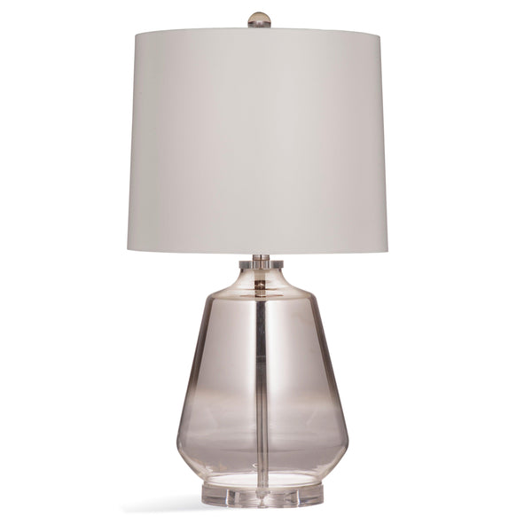 Adara Glass Silver Table Lamp Table Lamps LOOMLAN By Bassett Mirror
