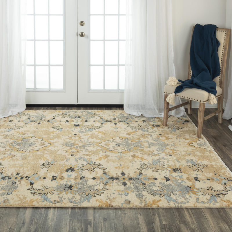 Adda Distressed Beige Large Area Rugs For Living Room Area Rugs LOOMLAN By LOOMLAN
