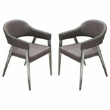 Adele Leather Upholstered Modern Dining Chair (Set Of 2)