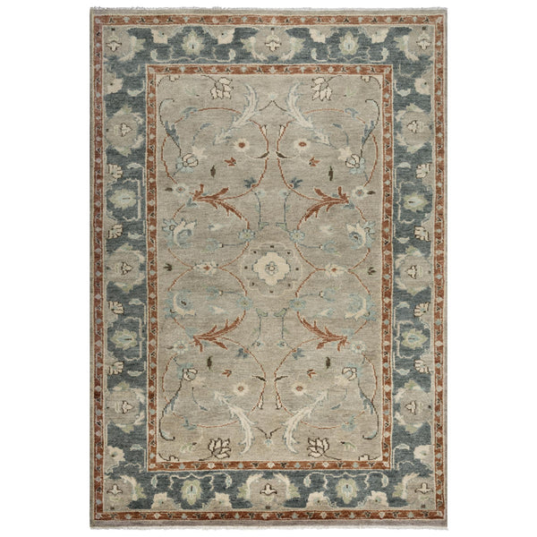 Aden Floral Light Blue Large Area Rugs For Living Room Area Rugs LOOMLAN By LOOMLAN