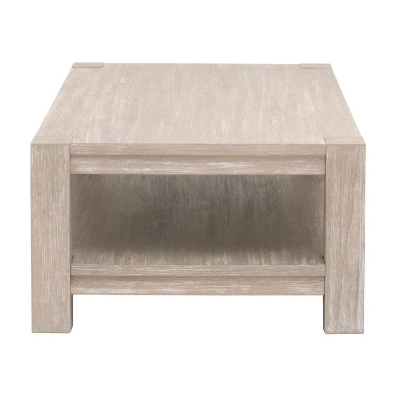 Adler Wood Brown Rectangular Coffee Table Coffee Tables LOOMLAN By Essentials For Living