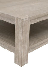 Adler Wood Brown Square Coffee Table Coffee Tables LOOMLAN By Essentials For Living