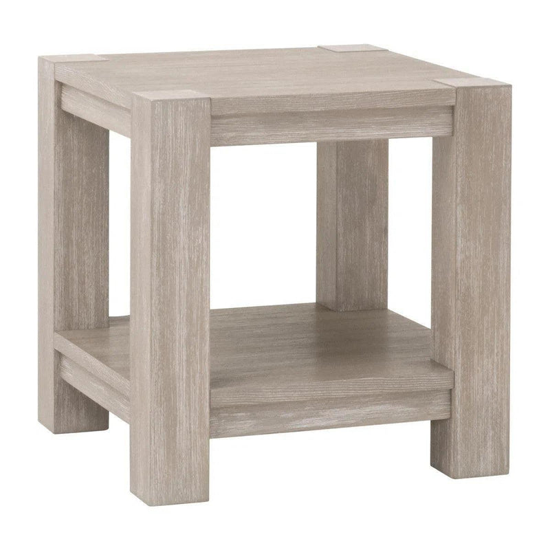 Adler Wood Brown Square End Table Side Tables LOOMLAN By Essentials For Living