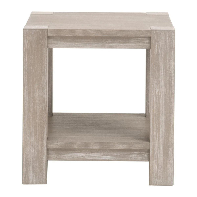 Adler Wood Brown Square End Table Side Tables LOOMLAN By Essentials For Living