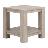 Adler Wood Brown Square End Table Side Tables LOOMLAN By Essentials For Living