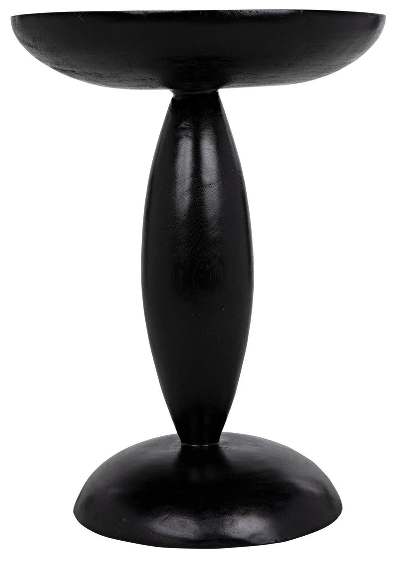 Adonis Side Table, Hand Rubbed Black Side Tables LOOMLAN By Noir