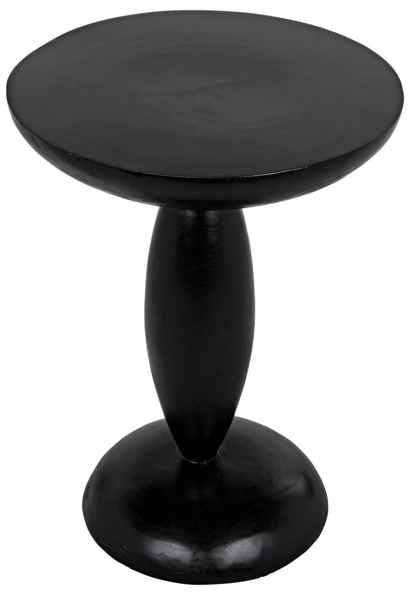 Adonis Side Table, Hand Rubbed Black Side Tables LOOMLAN By Noir