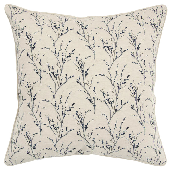 Ady Floral Throw Pillow With Down Insert Throw Pillows LOOMLAN By LOOMLAN