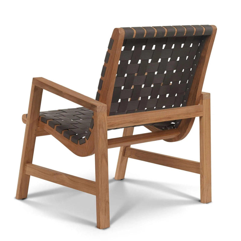 Aero Teak Outdoor Woven Chat Armchair Outdoor Accent Chairs LOOMLAN By HiTeak