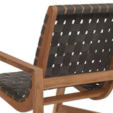 Aero Teak Outdoor Woven Chat Armchair Outdoor Accent Chairs LOOMLAN By HiTeak