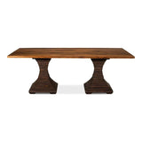 Aesthetic Rectangular Pedestal Dining Table Dining Tables LOOMLAN By Sarreid