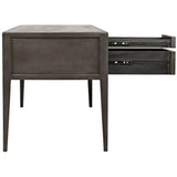 Africa Desk Mahogany Wood Desk With Drawers Home Office Desks LOOMLAN By Noir