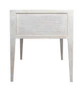 Africa Desk, White Wash Writing Table With Drawers Home Office Desks LOOMLAN By Noir