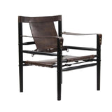 African Tobacco Leather Accent Chair Karly Accent Chairs LOOMLAN By Peninsula Home