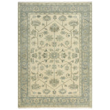 Afta Border Pastel Teal Large Area Rugs For Living Room Area Rugs LOOMLAN By LOOMLAN