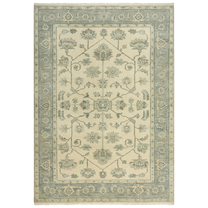 Afta Border Pastel Teal Large Area Rugs For Living Room Area Rugs LOOMLAN By LOOMLAN