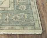 Afta Border Pastel Teal Large Area Rugs For Living Room Area Rugs LOOMLAN By LOOMLAN