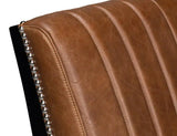 Agave Slipper Accent Chair In Distilled Leather Accent Chairs LOOMLAN By Sarreid