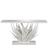 Agave White Console Table Console Tables LOOMLAN By Currey & Co