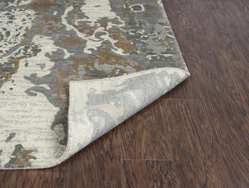 Agra Abstract Beige Large Area Rugs For Living Room Area Rugs LOOMLAN By LOOMLAN