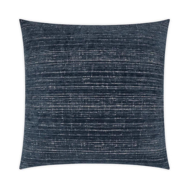 Agra Denim Solid Navy Large Throw Pillow With Insert Throw Pillows LOOMLAN By D.V. Kap