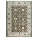 Aida Floral Brown Large Area Rugs For Living Room Area Rugs LOOMLAN By LOOMLAN