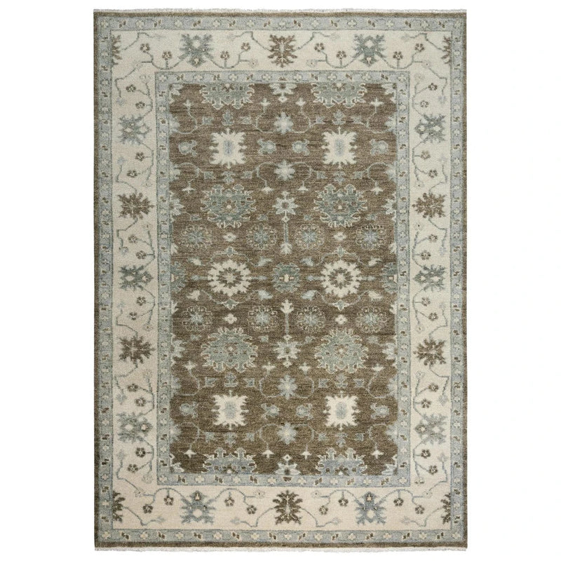 Aida Floral Brown Large Area Rugs For Living Room Area Rugs LOOMLAN By LOOMLAN