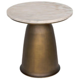 Aiden Side Table, Aged Brass Side Tables LOOMLAN By Noir