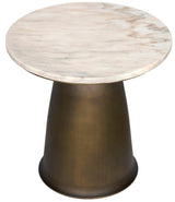 Aiden Side Table, Aged Brass Side Tables LOOMLAN By Noir