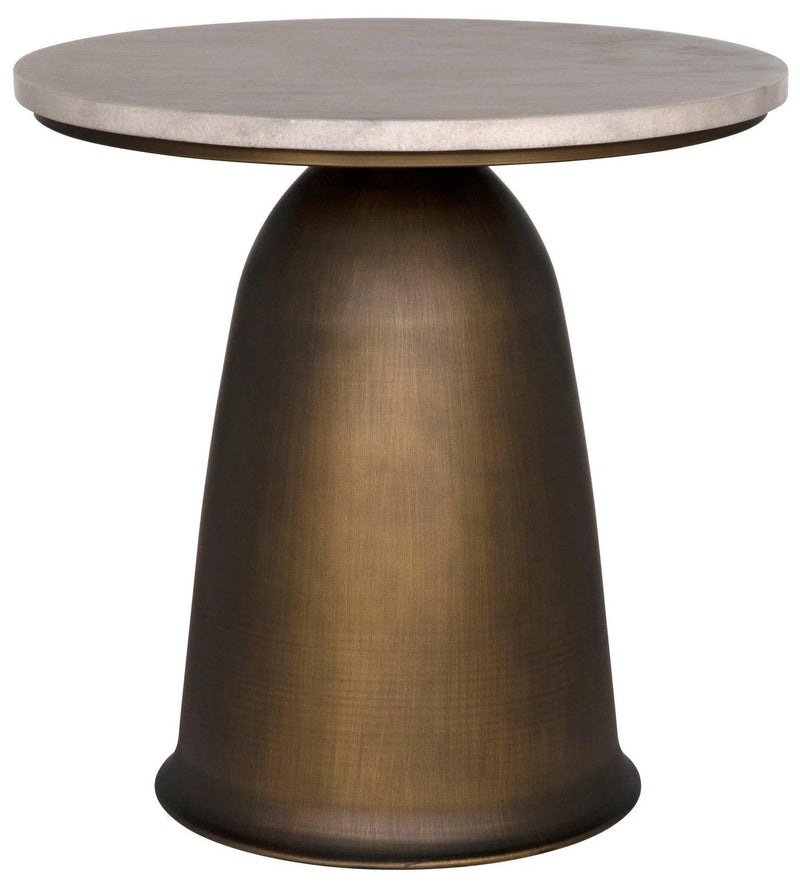 Aiden Side Table, Aged Brass Side Tables LOOMLAN By Noir