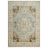 Aili Border Gray Large Area Rugs For Living Room Area Rugs LOOMLAN By LOOMLAN