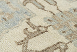 Aili Border Gray Large Area Rugs For Living Room Area Rugs LOOMLAN By LOOMLAN