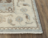 Aili Border Gray Large Area Rugs For Living Room Area Rugs LOOMLAN By LOOMLAN