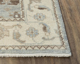 Aili Border Gray Large Area Rugs For Living Room Area Rugs LOOMLAN By LOOMLAN