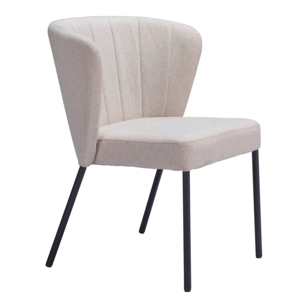 Aimee Polyester Upholstered Armless Dining Chair (Set Of 2)