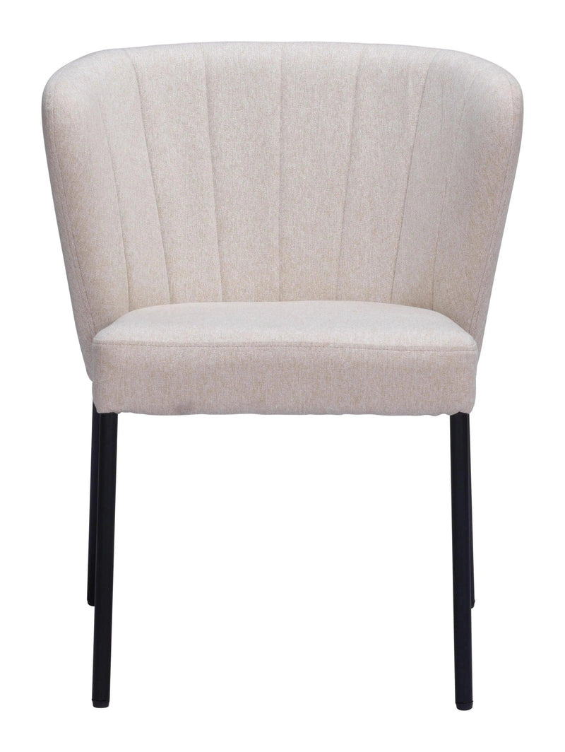 Aimee Polyester Upholstered Armless Dining Chair (Set Of 2)