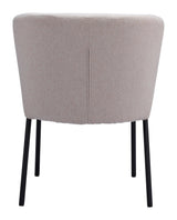 Aimee Polyester Upholstered Armless Dining Chair (Set Of 2)