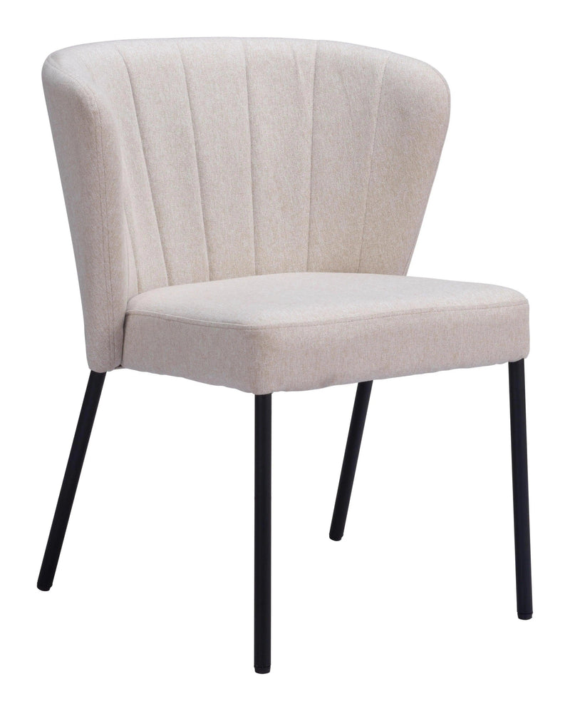 Aimee Polyester Upholstered Armless Dining Chair (Set Of 2)