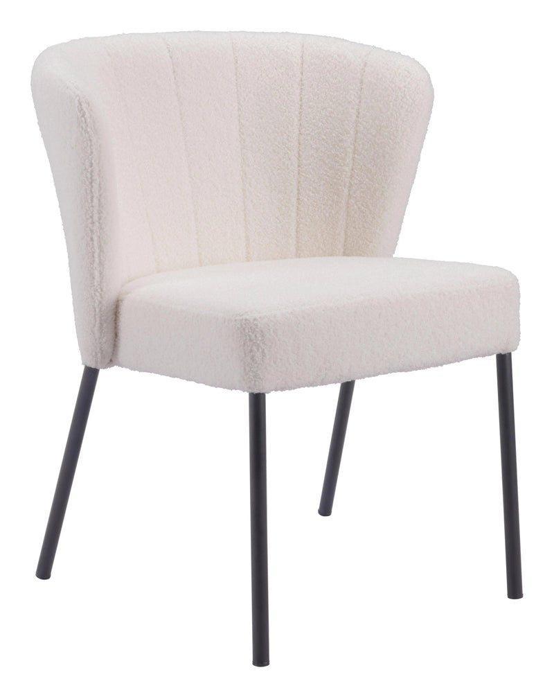 Aimee Polyester Upholstered Armless Dining Chair (Set Of 2)