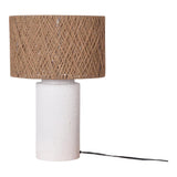 Aine Natural Jute and Iron Table Lamp Table Lamps LOOMLAN By Moe's Home