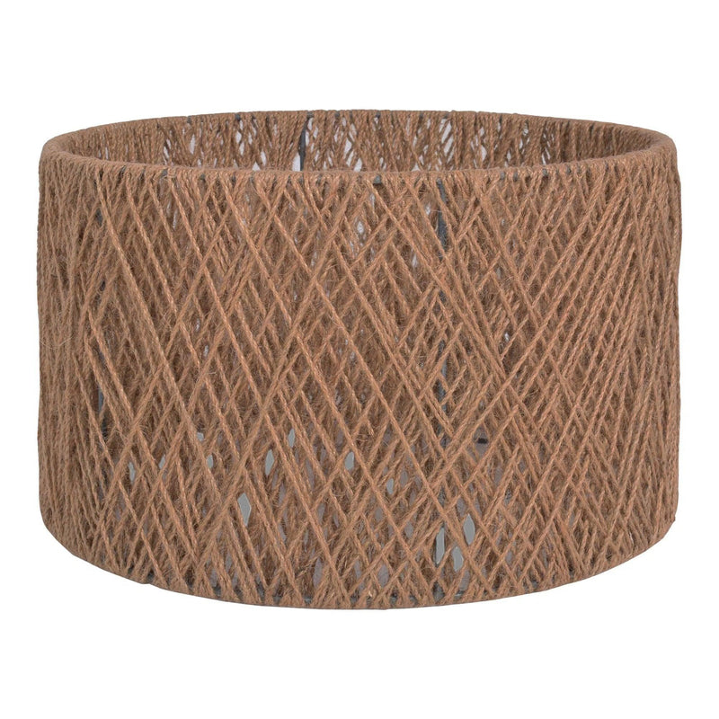 Aine Natural Jute and Iron Table Lamp Table Lamps LOOMLAN By Moe's Home