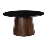 Aipe Coffee Table Black & Brown with Marble Finish Coffee Tables LOOMLAN By Zuo Modern