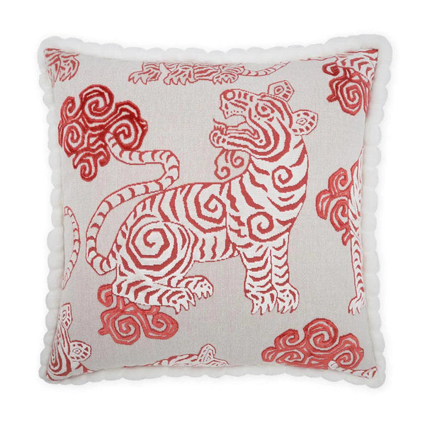 Akbar Coral Novelty Coral Salmon Large Throw Pillow With Insert Throw Pillows LOOMLAN By D.V. Kap