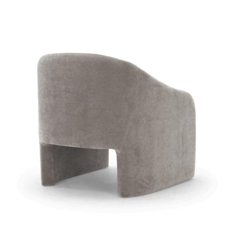 Aksel Stain Resistant Boucle Upholstered Accent Armchair Club Chairs LOOMLAN By Urbia
