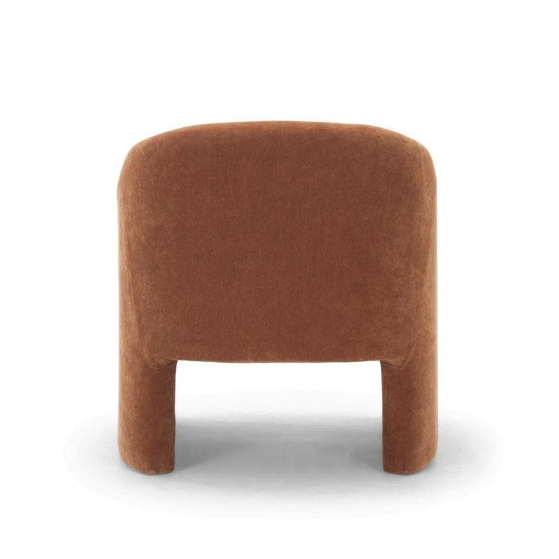 Aksel Stain Resistant Boucle Upholstered Accent Armchair Club Chairs LOOMLAN By Urbia