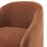 Aksel Stain Resistant Boucle Upholstered Accent Armchair Club Chairs LOOMLAN By Urbia