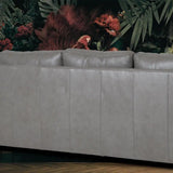 Alabama High Back Leather Sofa Dark Gray Made In the USA Sofas & Loveseats LOOMLAN By Uptown Sebastian