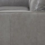 Alabama High Back Leather Sofa Dark Gray Made In the USA Sofas & Loveseats LOOMLAN By Uptown Sebastian