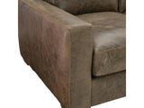 Alabama Leather Sofa Brown BenchMade In the USA Sofas & Loveseats LOOMLAN By Uptown Sebastian